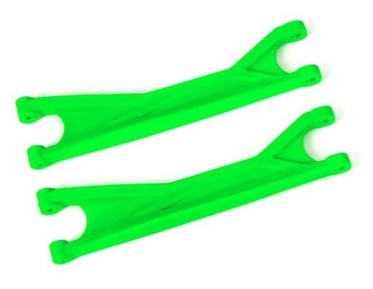 TRA7892G Suspension arms, upper, green (left or right, front or rear) (2) (for use with #7895 X-Maxx® WideMaxx® suspension kit)