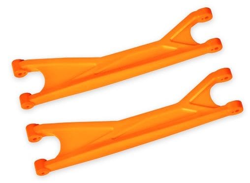 TRA7892T Suspension arms, upper, orange (left or right, front or rear) (2) (for use with #7895 X-Maxx® WideMaxx® suspension kit)