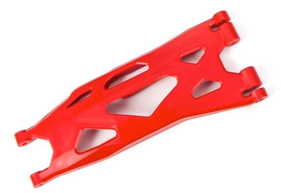 TRA7893R Suspension arm, lower, red (1) (right, front or rear) (for use with #7895 X-Maxx® WideMaxx® suspension kit)