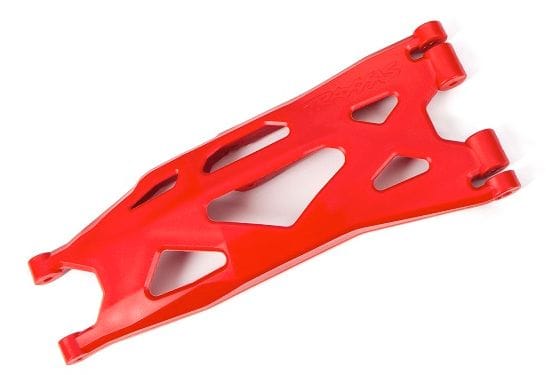 TRA7893R Suspension arm, lower, red (1) (right, front or rear) (for use with #7895 X-Maxx® WideMaxx® suspension kit)