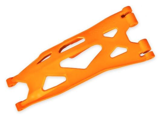 TRA7893T Suspension arm, lower, orange (1) (right, front or rear) (for use with #7895 X-Maxx® WideMaxx® suspension kit)