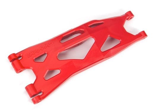 TRA7894R Suspension arm, lower, red (1) (left, front or rear) (for use with #7895 X-Maxx® WideMaxx® suspension kit)