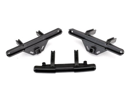 TRA8067X Traxxas Bumper mounts, front & rear/ bumper mount, rear (offset)