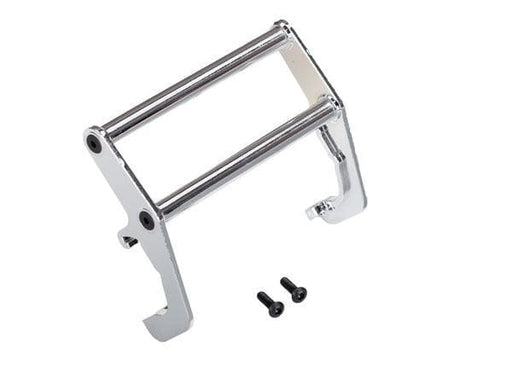 TRA8138 Traxxas Push bar, bumper, chrome (assembled) (fits #8137 bumper)