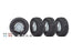 TRA8166X Traxxas Tires and wheels, assembled, glued (1.9" chrome wheels,