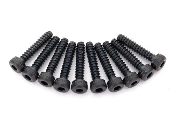 TRA8167 Traxxas Screws, 2x10mm cap-head, self-tapping (hex drive) (10)