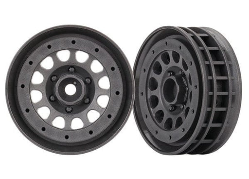 TRA8173A Traxxas Wheels, Method 105 1.9" (charcoal gray, beadlock)