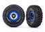 TRA8182 Traxxas Tires and wheels, assembled, glued (Method 105 1.9" blac
