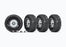 TRA8183X Traxxas Tires and wheels, assembled, glued (1.9" classic chrome