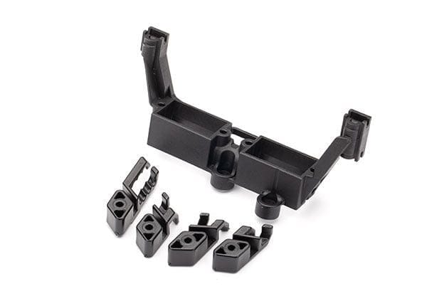 TRA8240X Traxxas Servo mount, 2-speed/ servo mount, T-Lock/ wire clips
