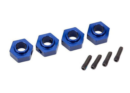 TRA8269X Traxxas Wheel hubs, 12mm hex, 6061-T6 aluminum (blue-anodized) (