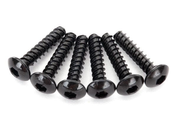 TRA8299 Traxxas Screws, 2.6x12mm button-head, self-tapping (hex drive) (