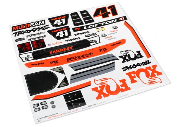 TRA8515 Decals, Unlimited Desert Racer®, Fox® Edition