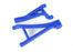 TRA8631X Traxxas Suspension arms, blue, front (right), heavy duty (upper (1)/ lower (1))