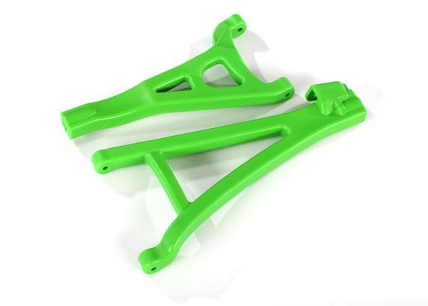 TRA8632G Traxxas Suspension arms, green, front (left), heavy duty