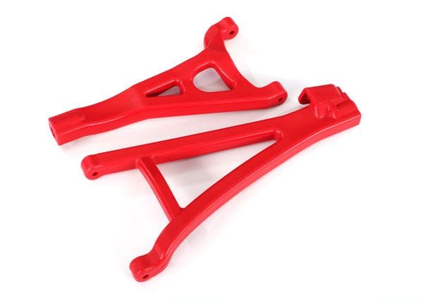 TRA8632R Traxxas Suspension arms, red, front (left), heavy duty (upper (1)/ lower (1))