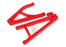 TRA8633R  Traxxas Suspension arms, red, rear (right), heavy duty, adjustable wheelbase (upper (1)/ lower (1))