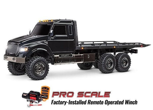 TRA88086-84   2023 BLACK Traxxas TRX-6 Ultimate RC Hauler 6X6 w/ LEDs & Winch - Black YOU will need this part #TRA2994   to run this truck