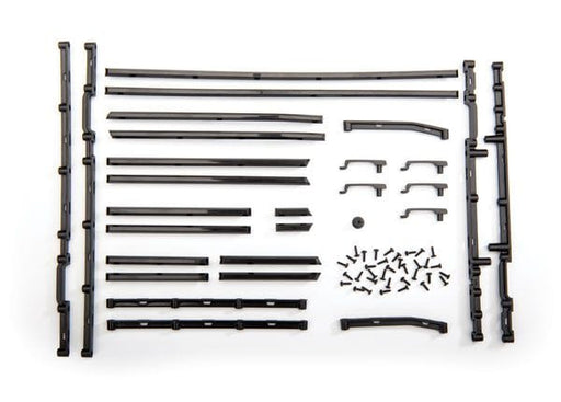 TRA8815X Traxxas Side trim, left & right (black)/ side trim retainers (8)