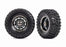 TRA8854X Traxxas Tires And Wheels, Assembled TRX-6 2.2" (Rear) (2)