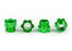 TRA8886G Traxxas Stub axle nut, aluminum (green-anodized) (4)