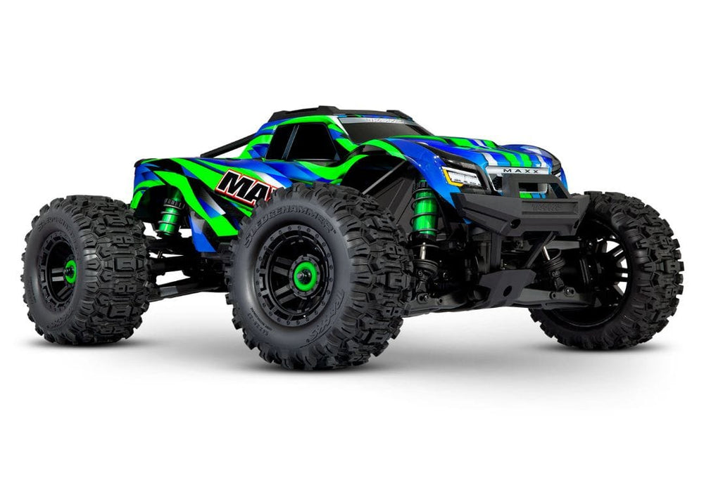 TRA89086-4 Traxxas Maxx 4S V2 Brushless Monster Truck w/ WideMaxx - Green YOU will need this part # TRA2998 to run this truck