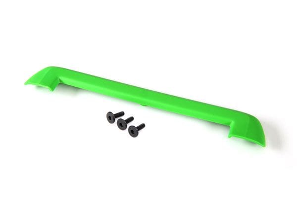 TRA8912G Traxxas Tailgate protector, green/ 3x15mm flat-head screw (4)