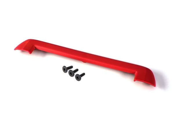 TRA8912R Traxxas Tailgate protector, red/ 3x15mm flat-head screw (4)