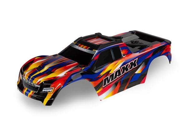 TRA8918P Traxxas Body, Maxx V2, yellow (painted, decals applied)