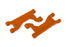 TRA8929T Traxxas Suspension arms, upper, orange (left or right, front or rear) (2)