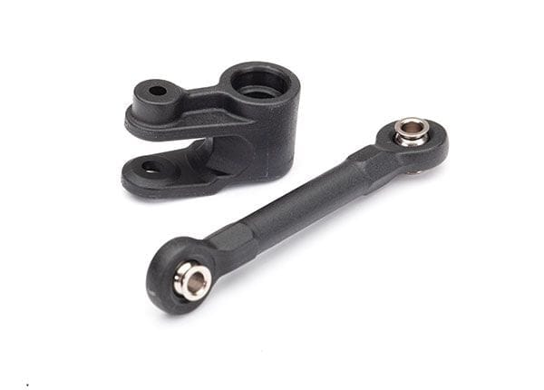 TRA8947 Traxxas Servo horn, steering/ linkage, steering (46mm, assembled with pivot balls)