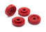 TRA8957R Traxxas Wheel washers, red (4)