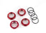 TRA8968R Traxxas Spring retainer (adjuster), red-anodized aluminum, GT-M