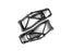 TRA8999 Traxxas Suspension arms, lower, black (L/R, F/R) (WideMAXX kit)