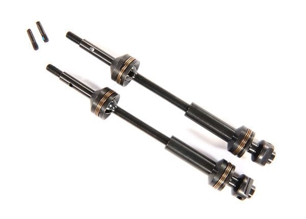 TRA9052X Driveshafts, rear, steel-spline constant-velocity (complete assembly) (2)