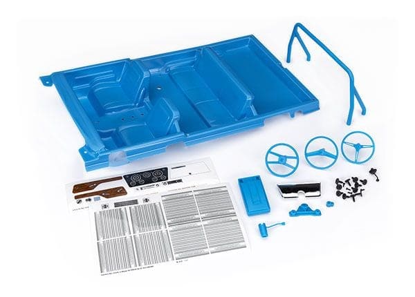 TRA9114-BLUE Traxxas Interior, Chevrolet Blazer (1969 -1972) - Blue