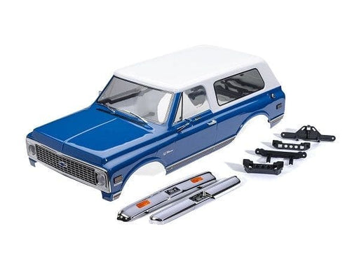 TRA9130-BLWT Traxxas Body, Chevrolet Blazer (1972) - Blue & White