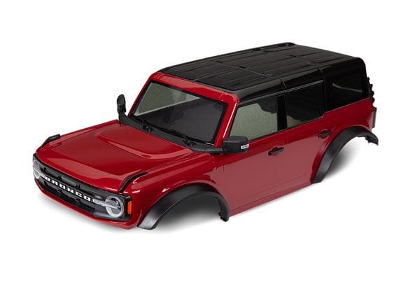 TRA9211R Traxxas Body, Ford Bronco (2021), complete, red (painted)