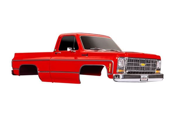 TRA9212R Traxxas Body Chevrolet K10 Truck (1979), Complete, Red