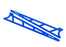 TRA9462X Traxxas Side plates, wheelie bar, blue (aluminum) (2)