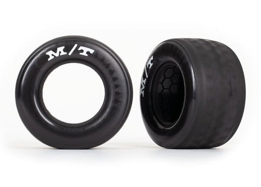 TRA9471 Traxxas Tires, rear (2)/ molded inserts (2)