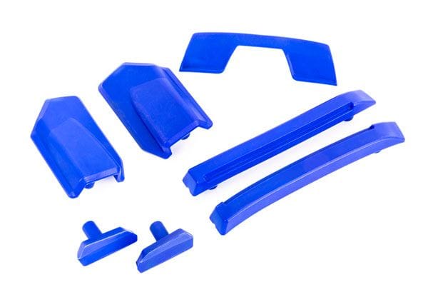 TRA9510X Traxxas Body reinforcement set, blue/ skid pads (roof) (fits #95
