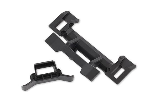 TRA9515 Traxxas Body mounts, rear/ shock guard (body retainer), front