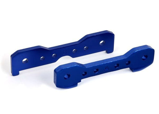 TRA9527 Traxxas Tie bars, front, 6061-T6 aluminum (blue-anodized) (fits Sledge)