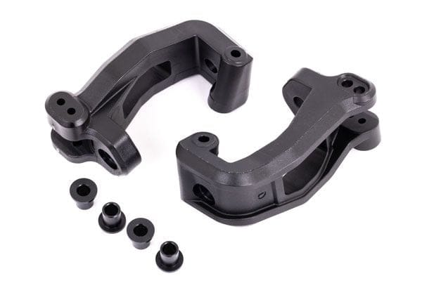 TRA9532 Traxxas Caster blocks (c-hub), left & right/ kingpin bushings (4