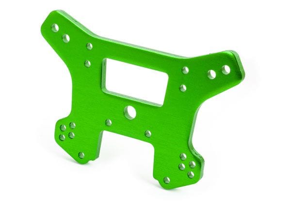 TRA9539G Traxxas Shock tower, front, 6061-T6 aluminum (green-anodized)