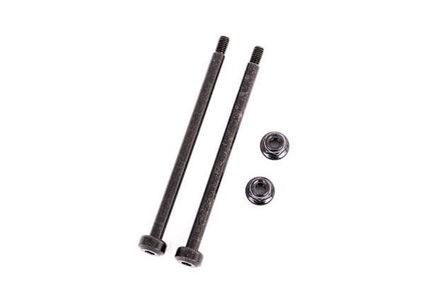 TRA9543 Traxxas Suspension pins, outer, rear, 3.5x56.7mm (hardened steel) (2)/ M3x0.5mm NL, flanged (2)