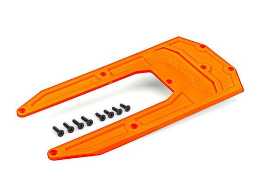 TRA9623T Traxxas Skidplate, Chassis, Orange (Fits Sledge)