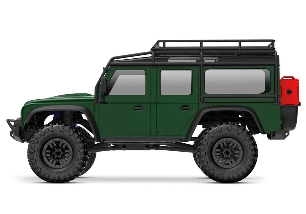 TRA97054-1 Traxxas TRX-4M Land Rover Defender 1/18 RTR Trail Truck, Green(Sold Separately extra battery please ORDER #TRA2821)