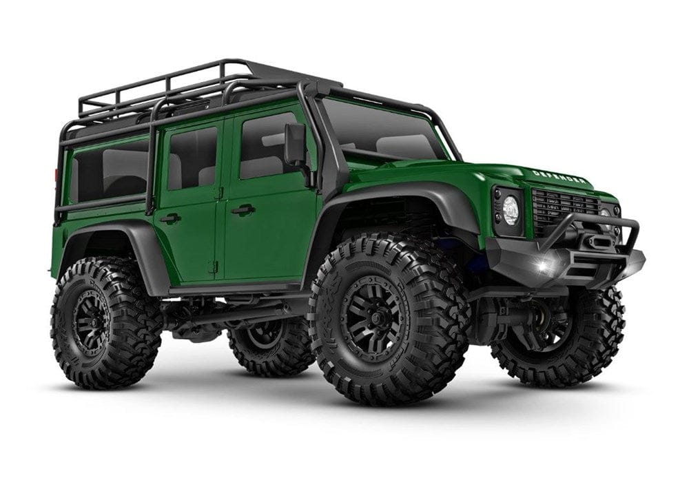 TRA97054-1 Traxxas TRX-4M Land Rover Defender 1/18 RTR Trail Truck, Green(Sold Separately extra battery please ORDER #TRA2821)